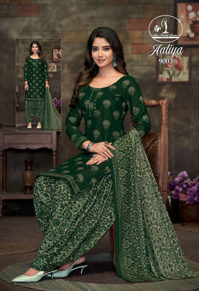 Aaliya Vol 9 By Miss World Daily Wear Cotton Dress Material Wholesale Online
